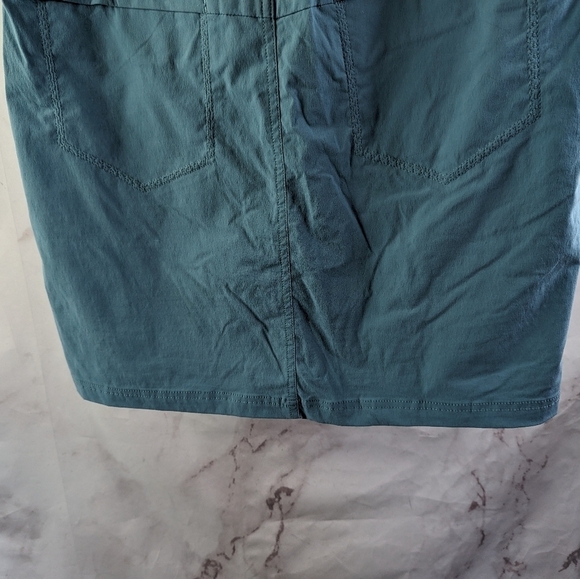 Eddie Bauer Skirt Womens 8 Blue Skort Travex Built In Shorts Spandex Nylon - Picture 7 of 11
